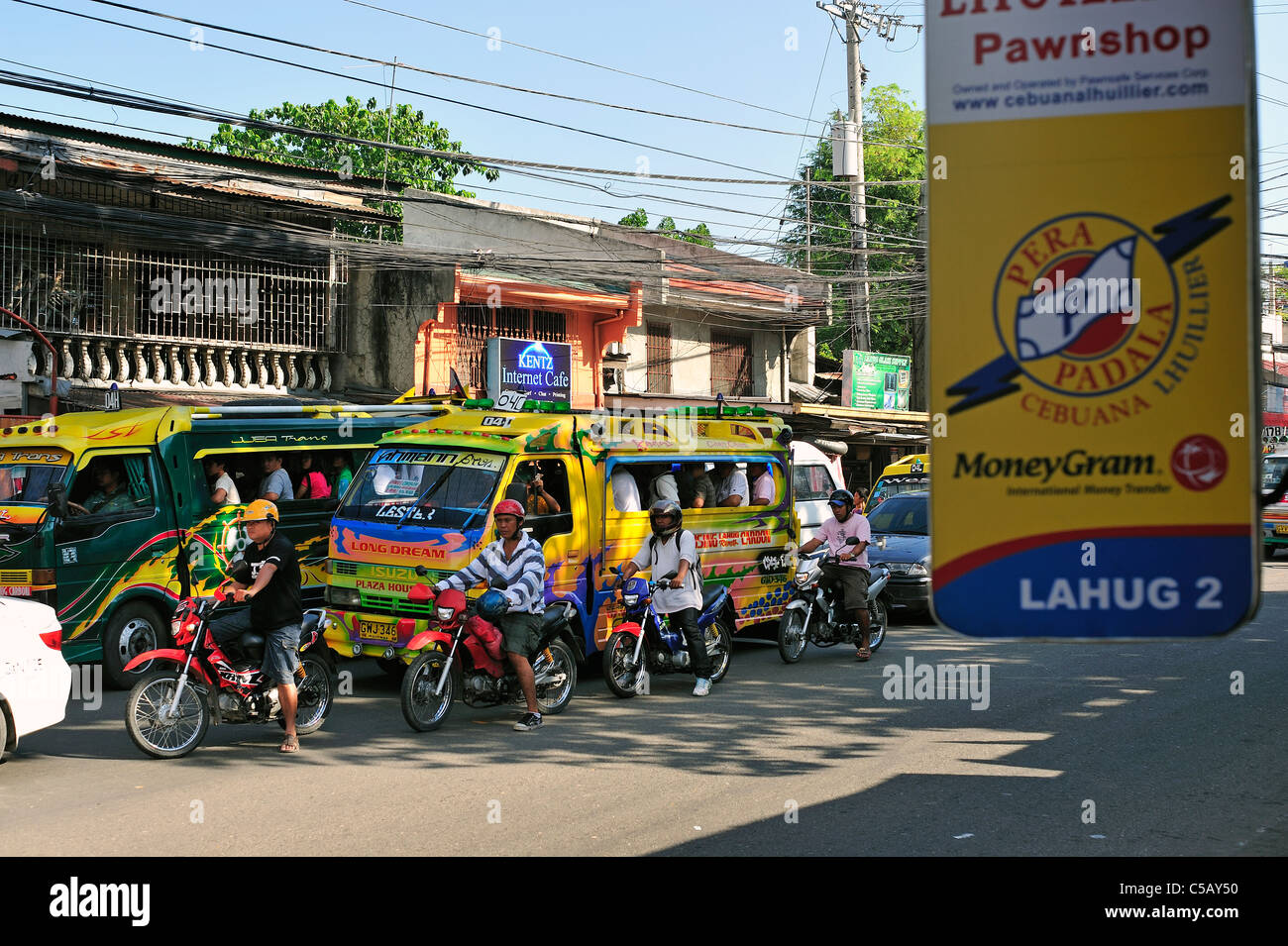 Morning Rush Hour Cebu City Philippines Stock Photo Alamy