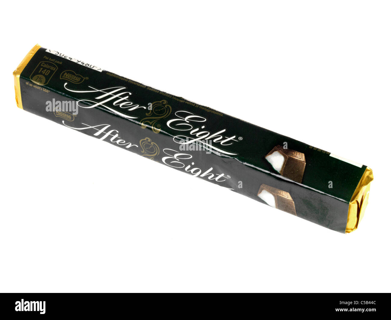 Tube of After Eight Mints Stock Photo