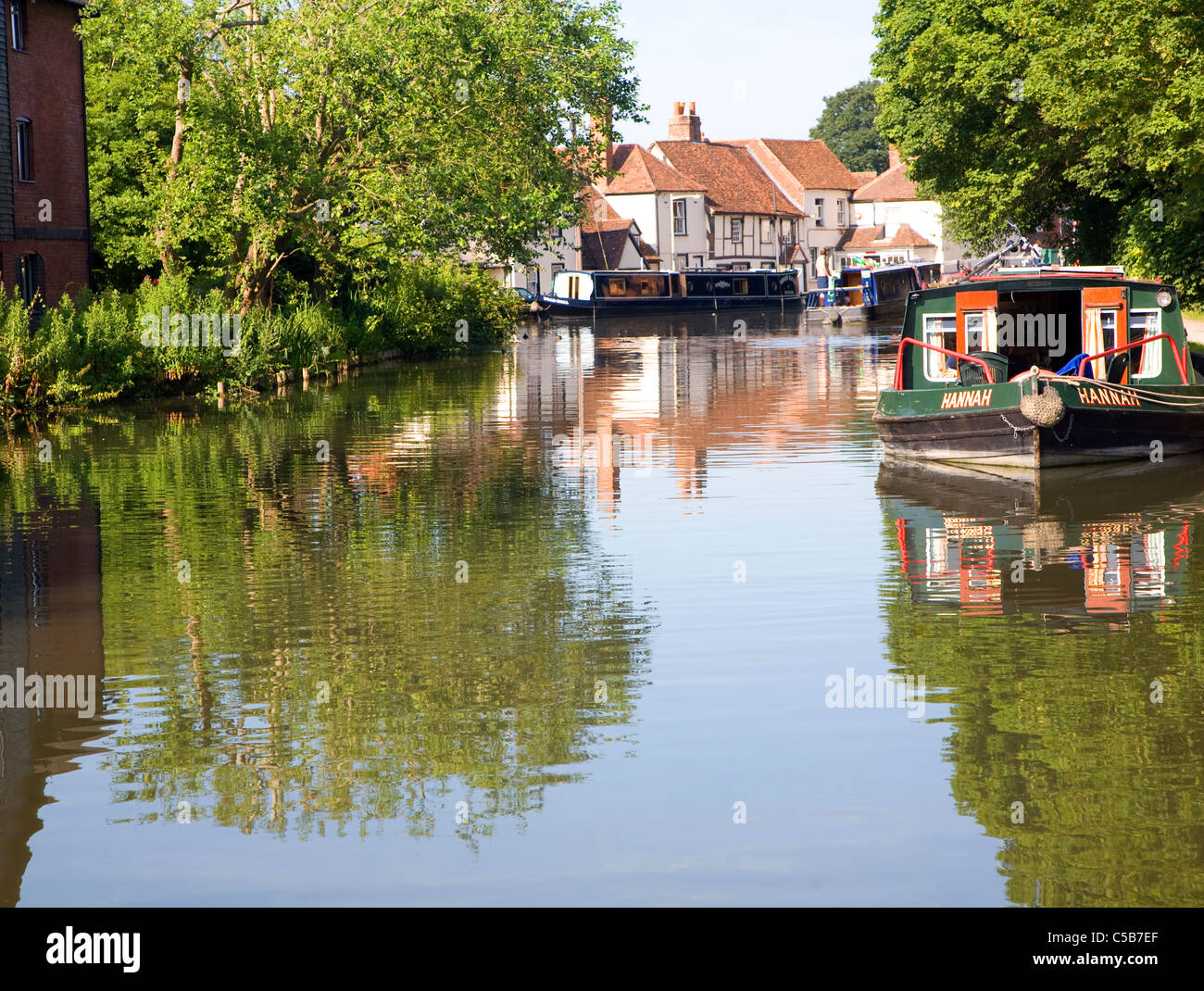 Kennet and Avon canal, Newbury lock, Newbury, Berkshire, England Stock Photo