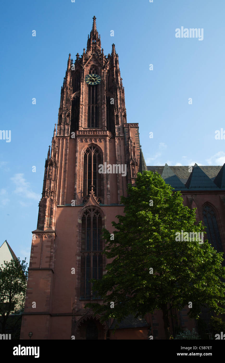 Frankfurt Dom cathedral church Stock Photo