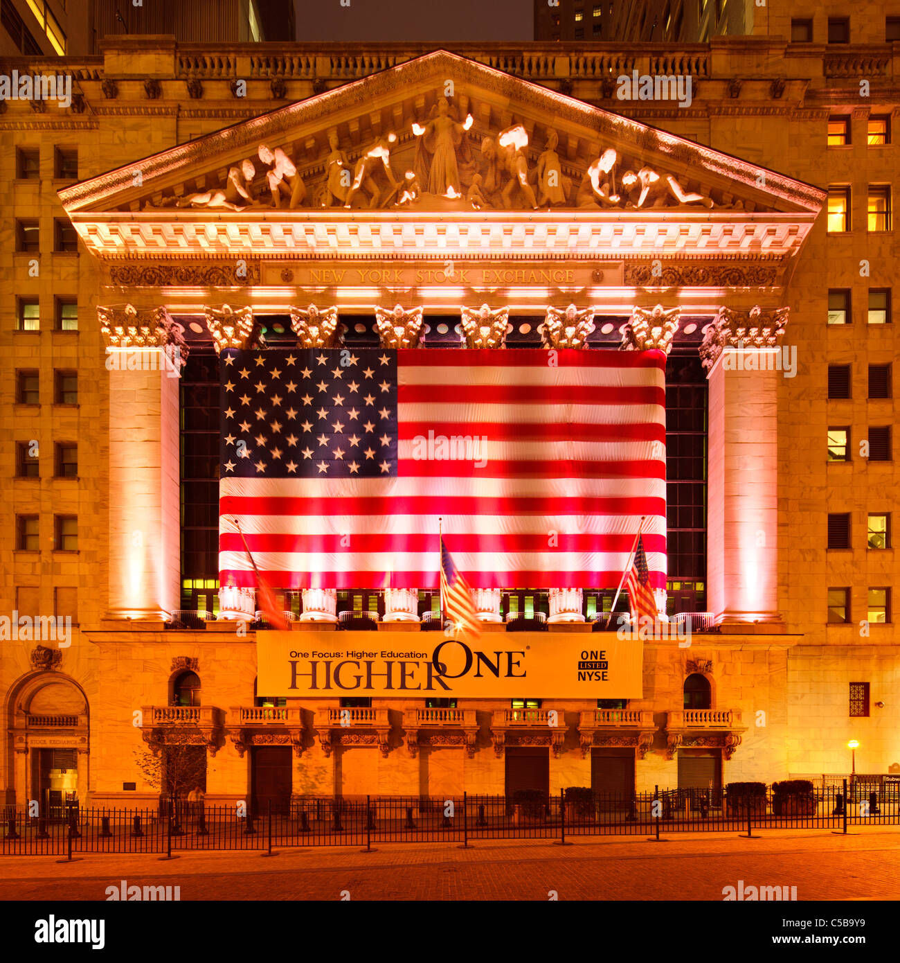 New York Stock Exchange facade Stock Photo Alamy