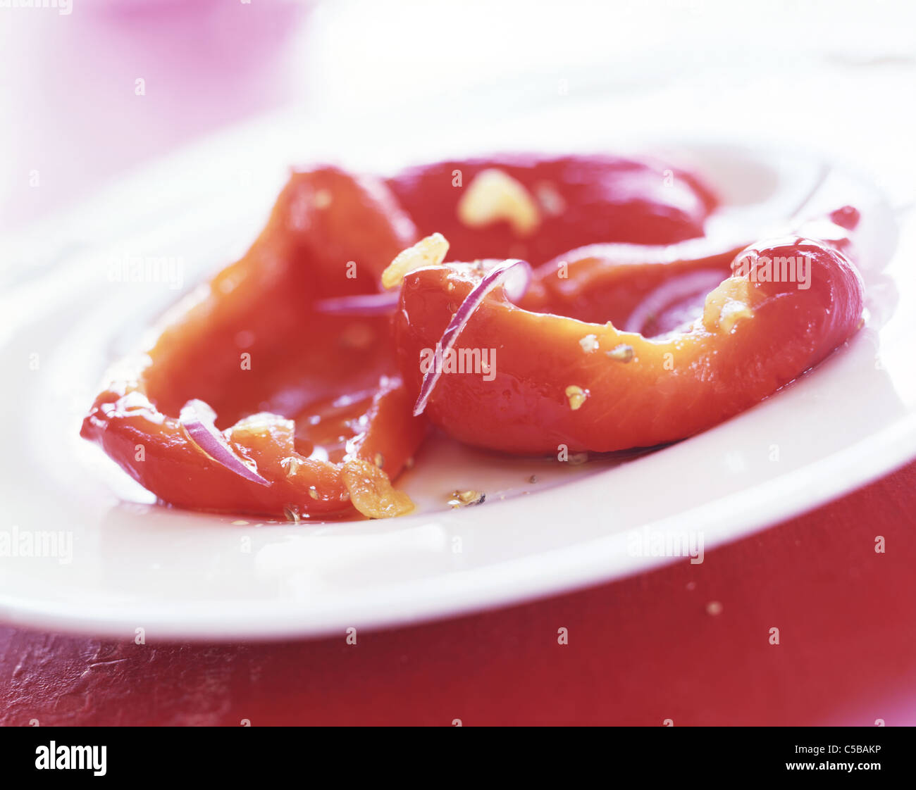 Baked sweet pepper Stock Photo - Alamy