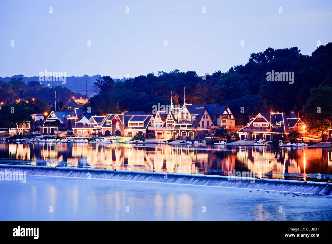 Boathouse Row, Philadelphia Stock Photo Alamy