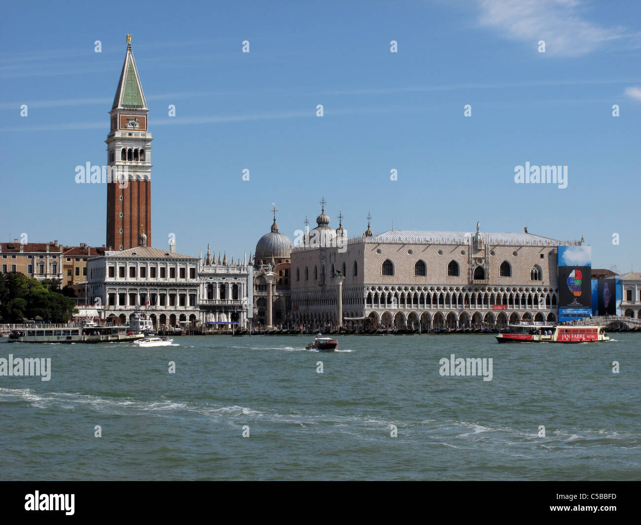 St Marks Square and the Doge's Palace Venice Italy Stock Photo