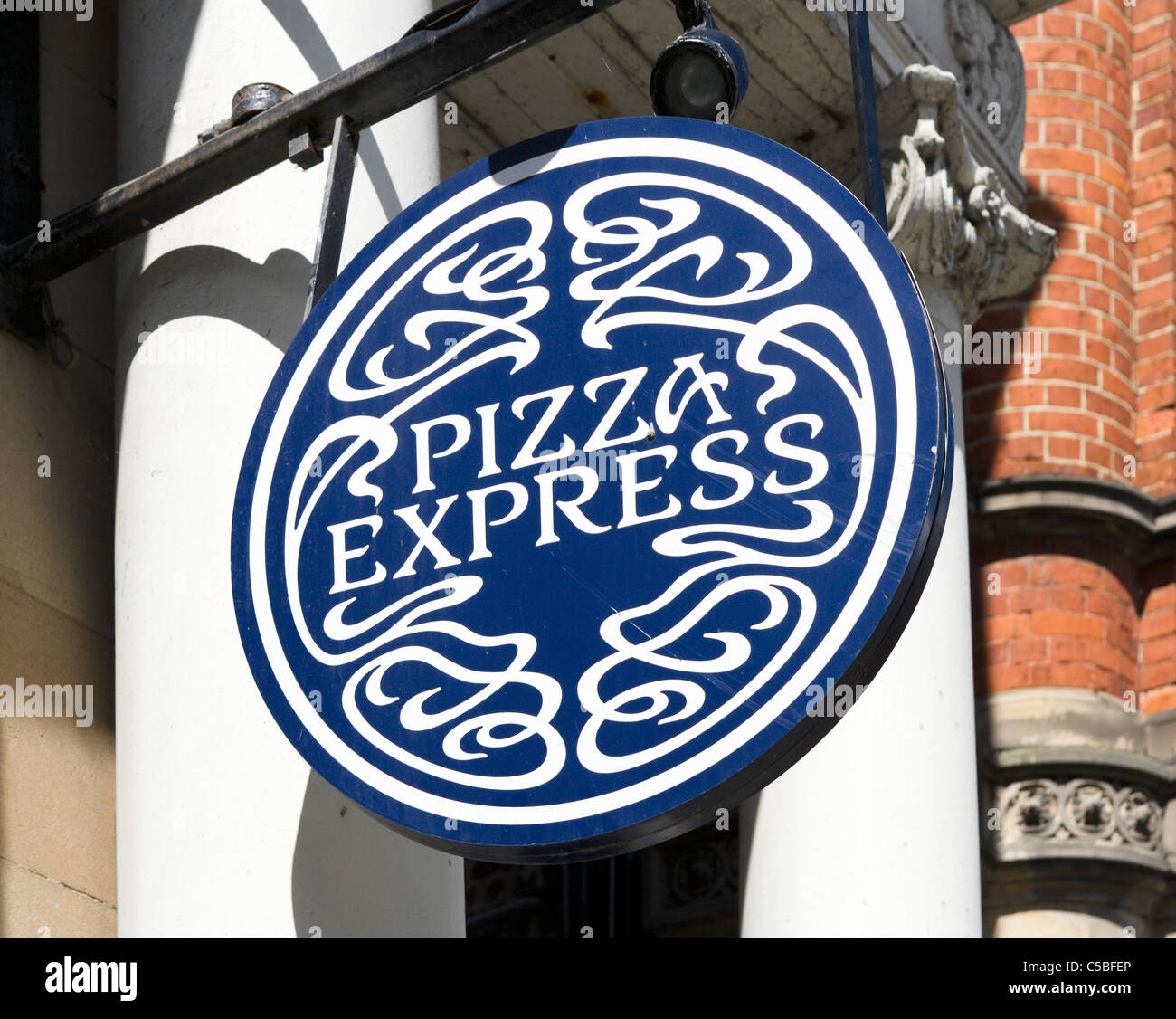 Pizza Express restaurant in the city centre, Durham, County Durham, North East England, UK Stock Photo