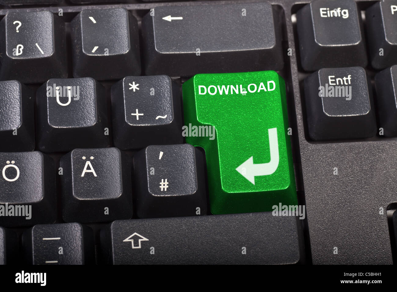 Download Button Stock Photo