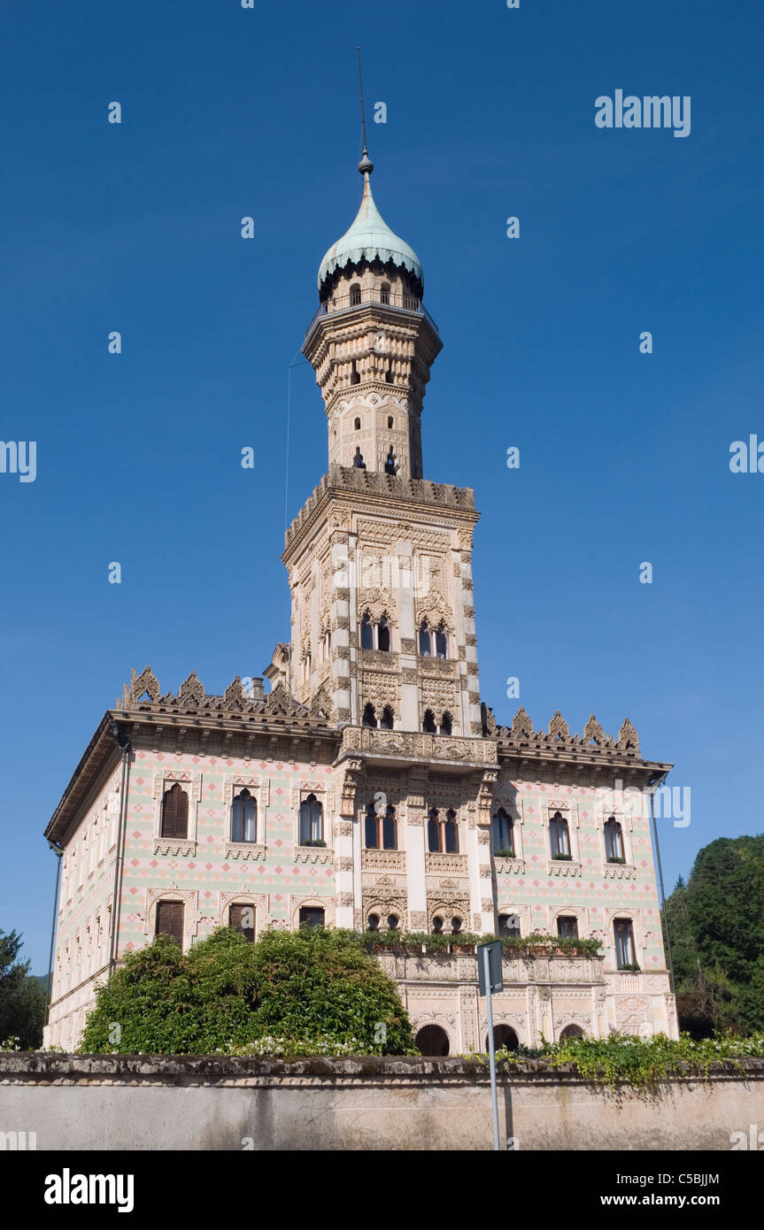 Villa Crespi Hotel, Lake Orta, Piedmont, Italy Stock Photo - Alamy