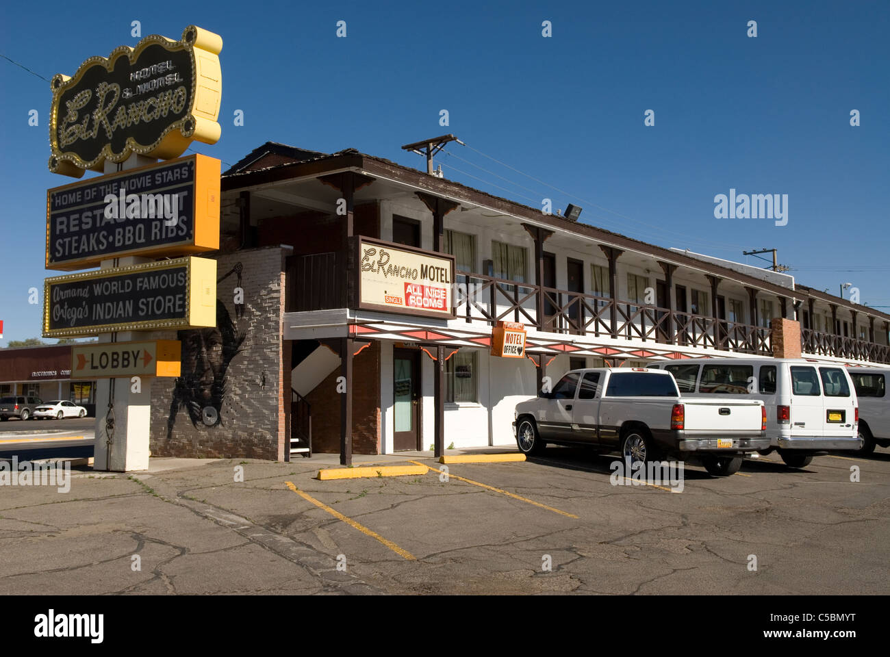 Hotel El Rancho Gallup New Mexico USA Stock Photo Alamy