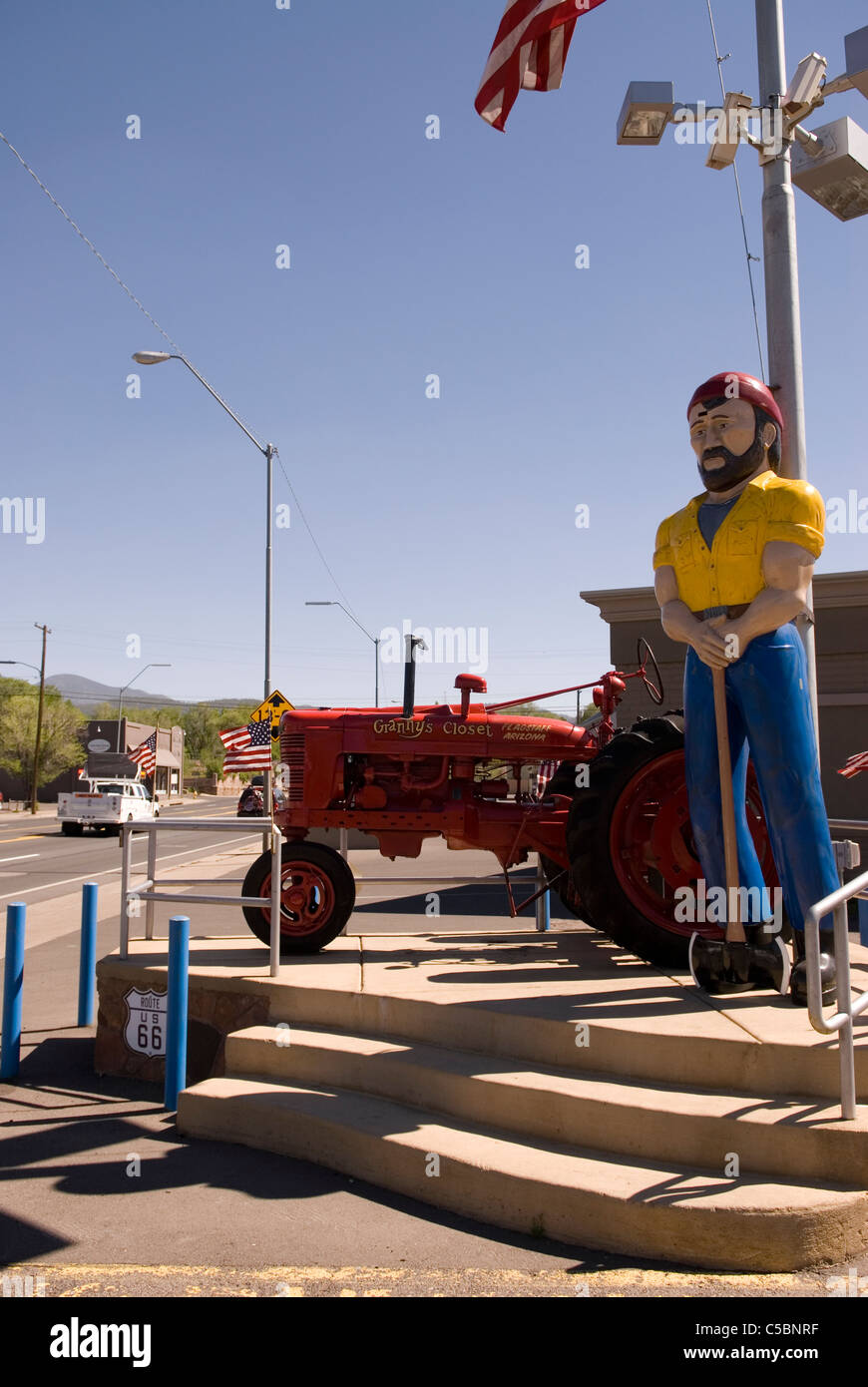 Louie the Lumberjack Statue Flagstaff Arizona USA Stock Photo Alamy