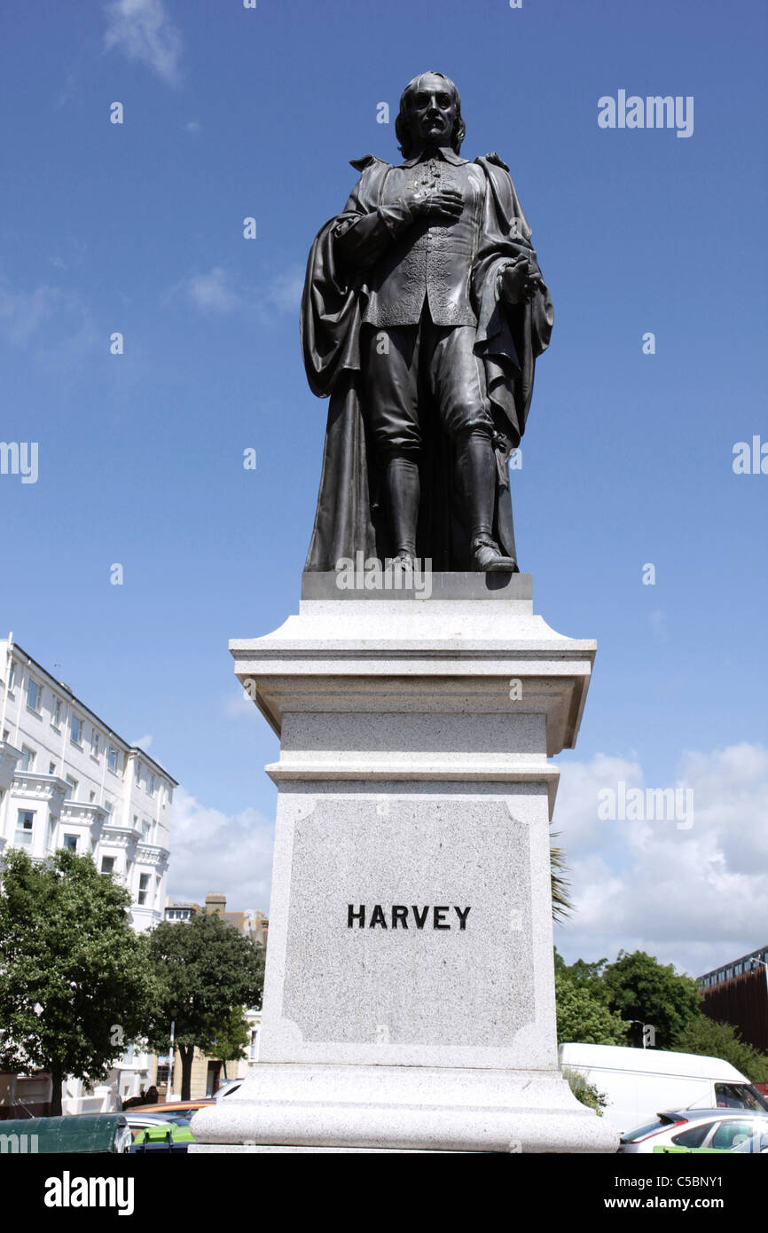 Statue of William Harvey on the Leas at Folkestone Stock Photo Alamy