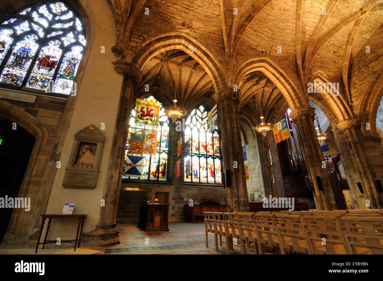 Interior Of St Giles Cathedral Edinburgh Also Known As The High Kirk Of 