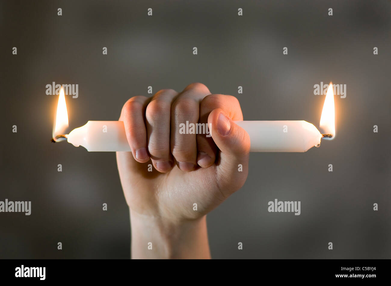 Burning Candle Both Ends High Resolution Stock Photography and Images