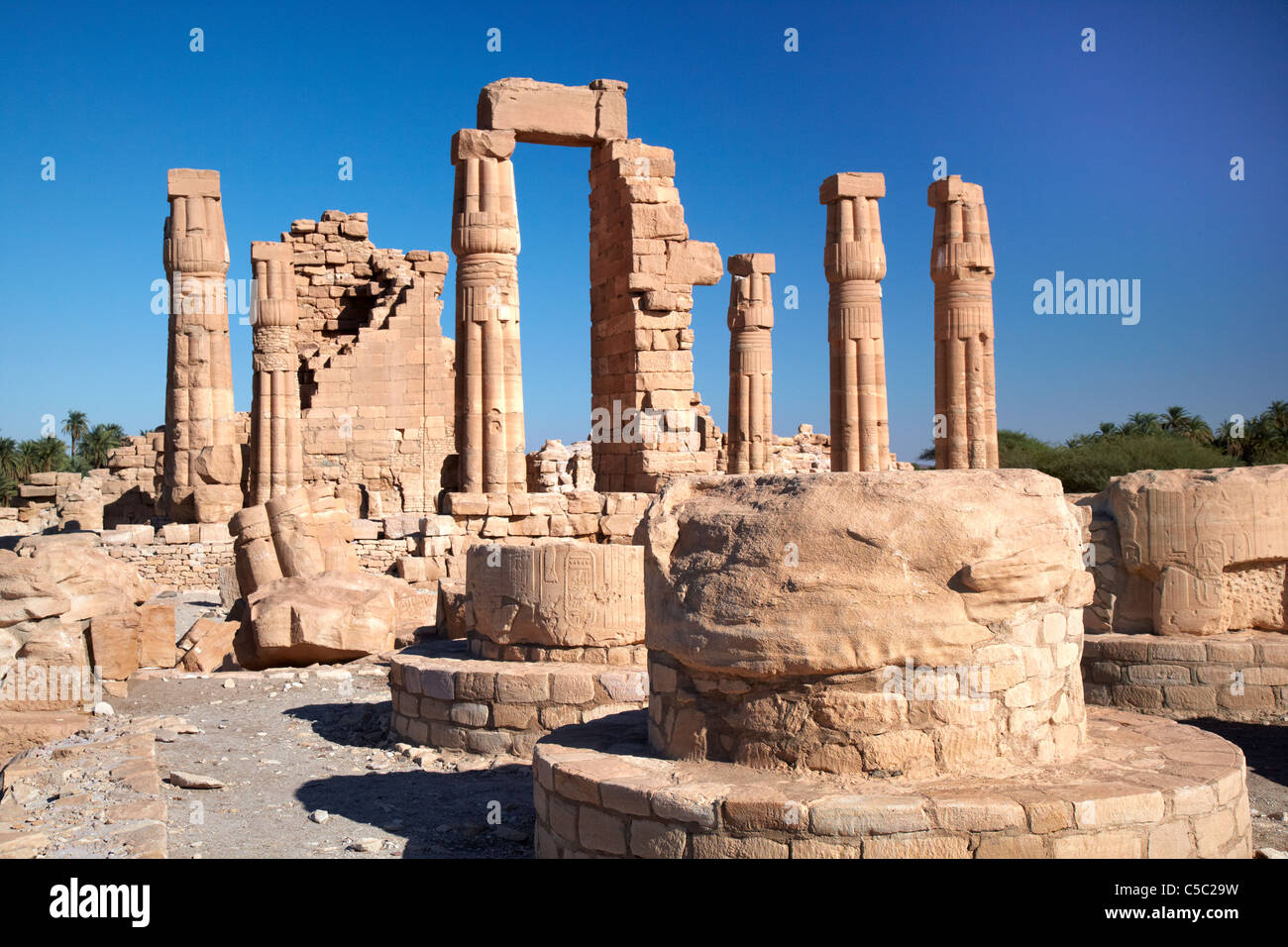 The Temple of Soleb, Soleb, Northern Sudan, Africa Stock Photo