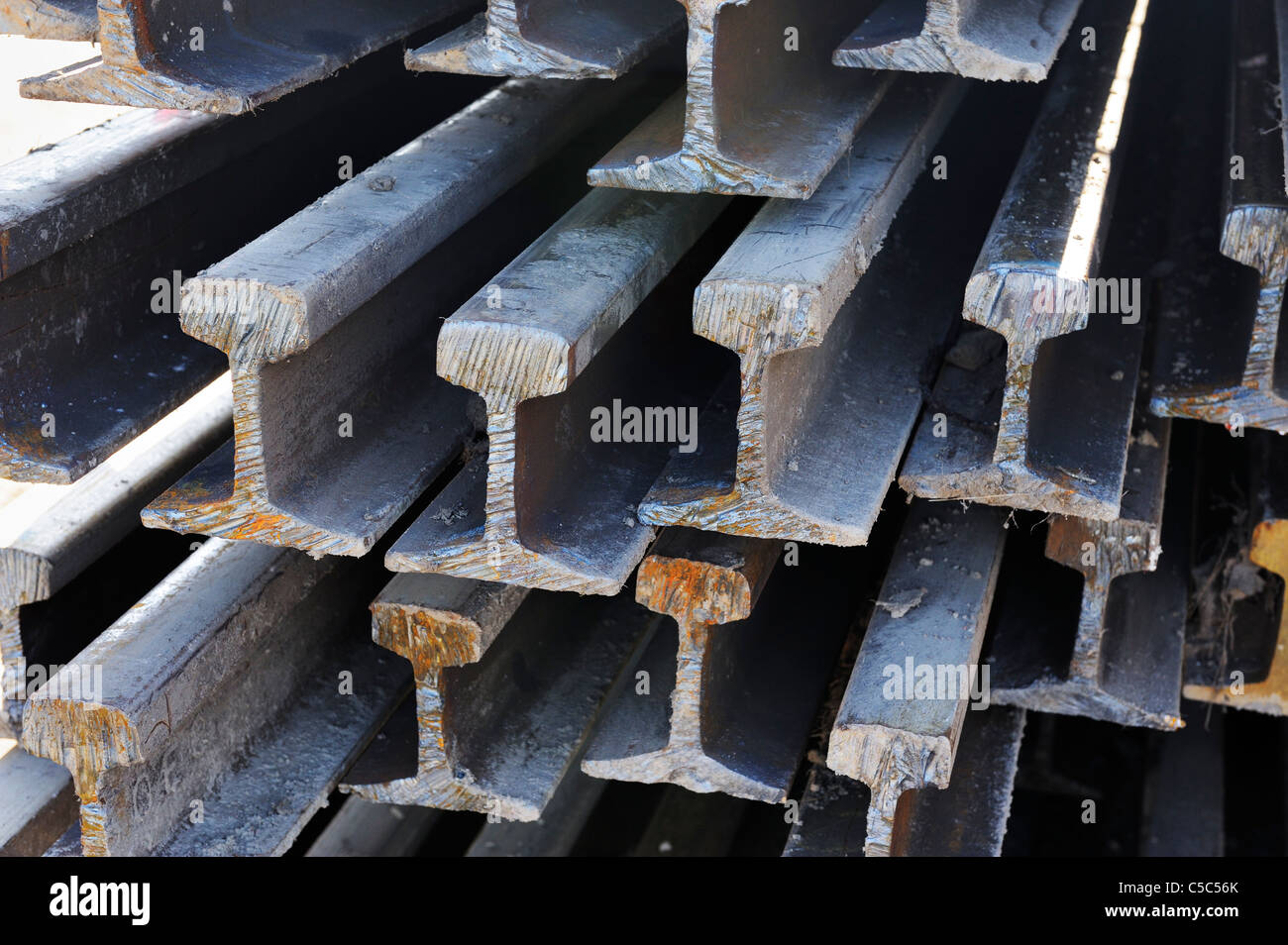 Metallic rails hi-res stock photography and images - Alamy