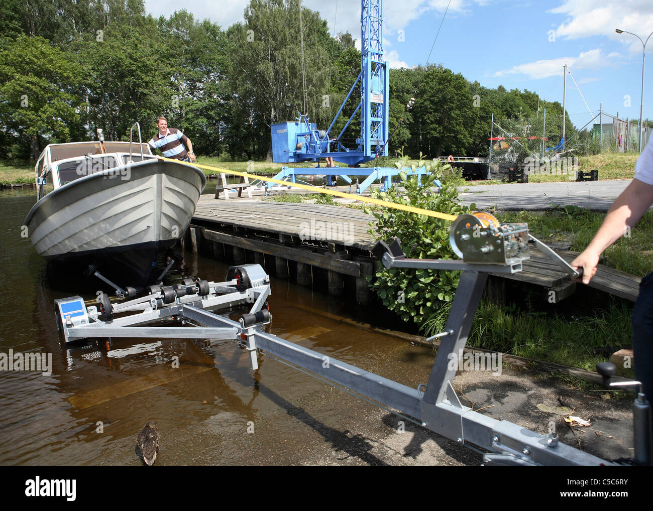 Onto of trailer hires stock photography and images Alamy