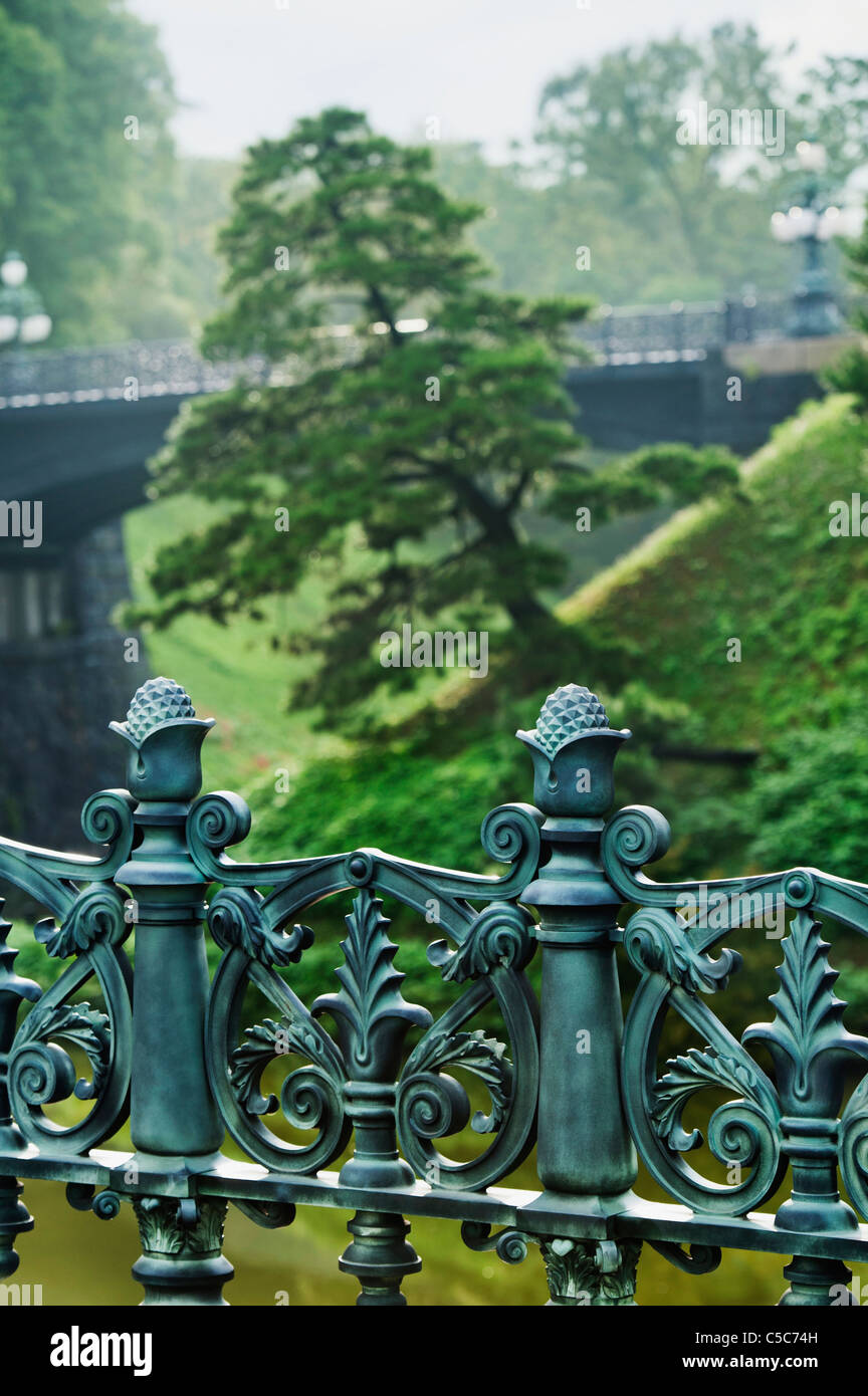 Ornamental Railing At Imperial Palace; Toyko, Japan Stock Photo - Alamy