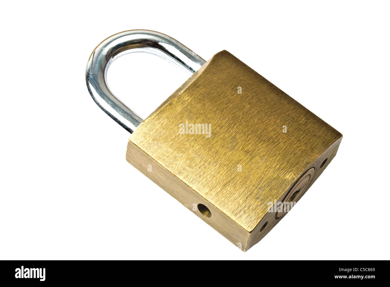 Padlock isolated on white background Stock Photo - Alamy