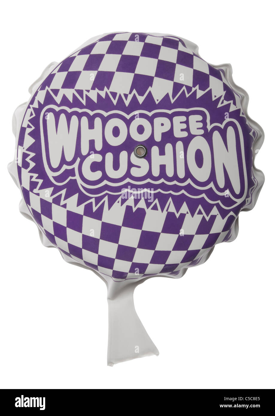Whoopee cushion on white background Stock Photo Alamy