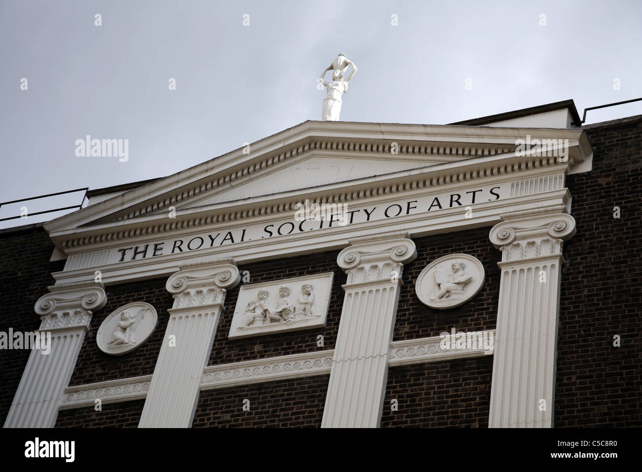 The Royal Society of Arts tetrastyle portico Stock Photo
