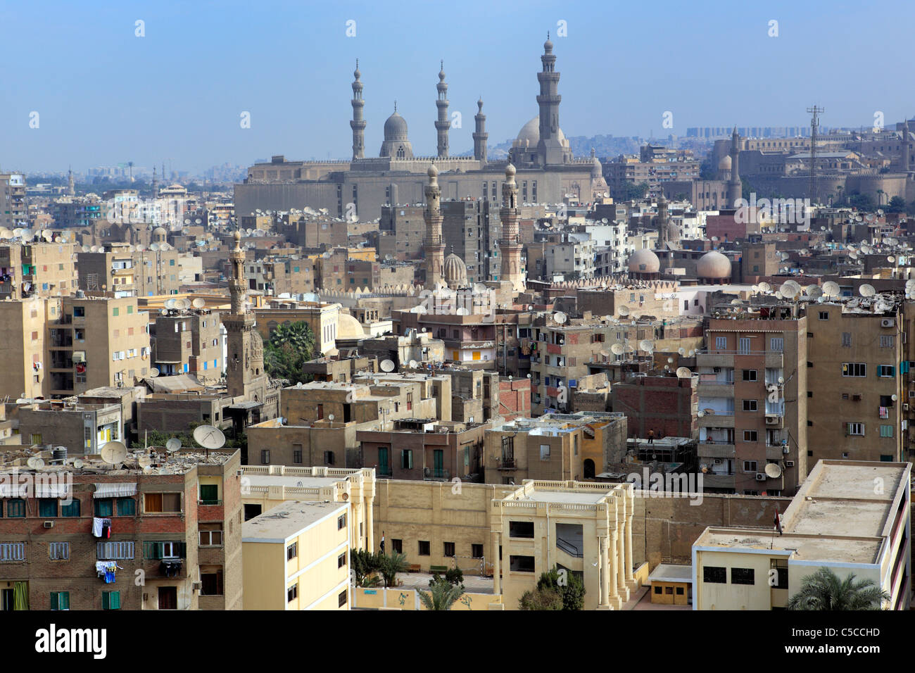 Sultan Hassan and al Rifai mosques, Cairo, Egypt Stock Photo