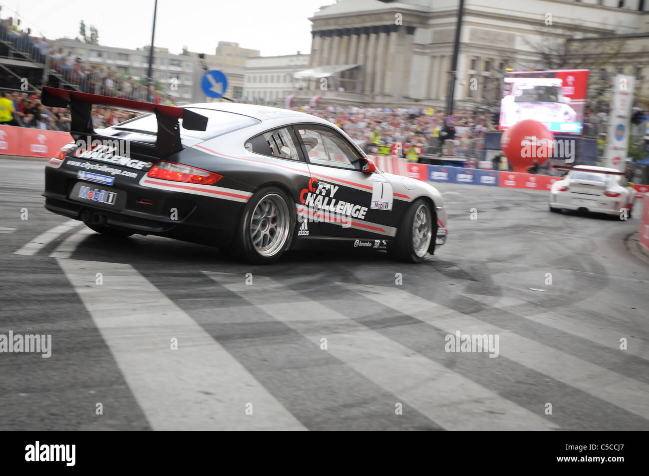 18.06.2011 Porsche 911 GT3 car during VERVA Street Racing Show in Warsaw, Poland Stock Photo