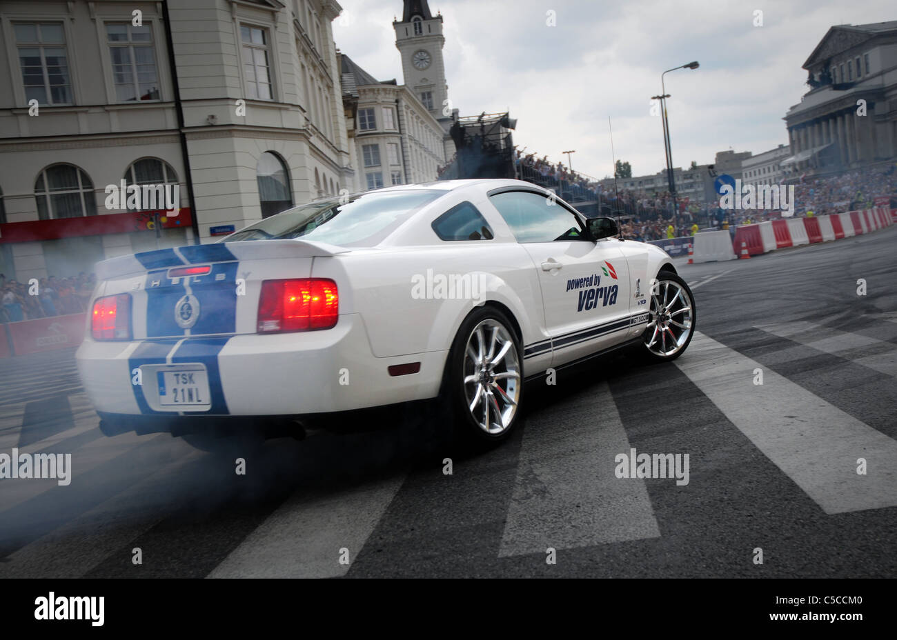 18.06.2011 Ford Mustang GT 500 Shelby car during VERVA Street Racing Show in Warsaw, Poland Stock Photo