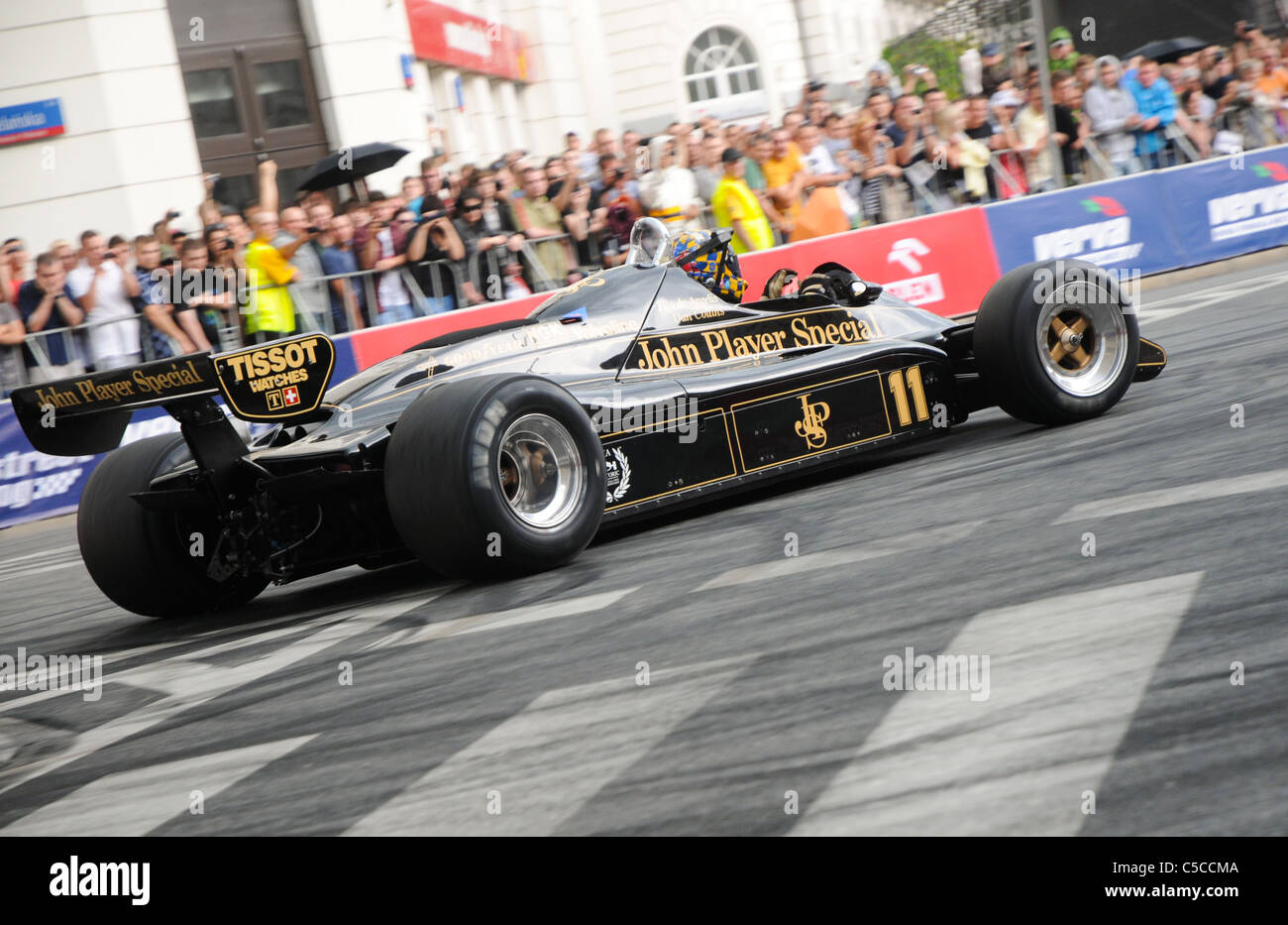 18.06.2011 Warsaw, Poland: Legendary Formula One racing car Lotus 91 during VERVA Street Racing Show Stock Photo