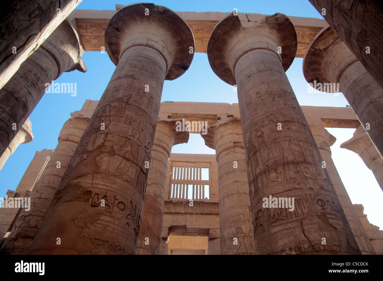 Great Hypostyle Hall (1280s-1260s BC), Luxor, Egypt Stock Photo