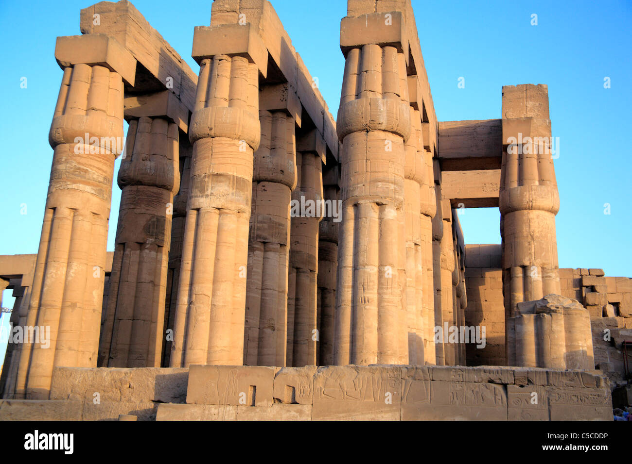 Luxor temple. Hypostyle Hall (c. 1370 BC), Luxor, Egypt Stock Photo