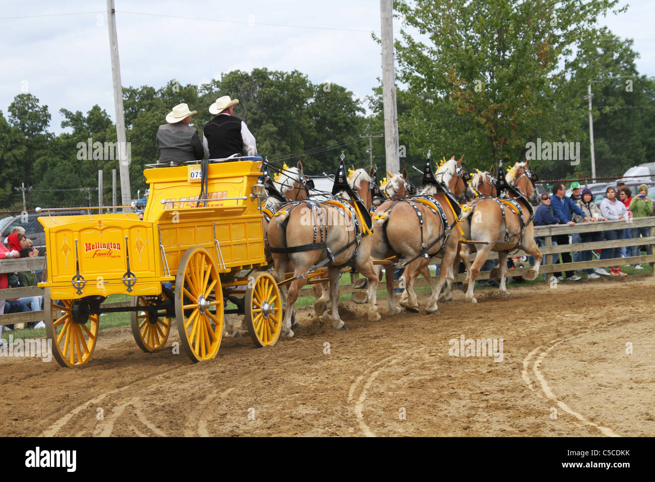 Horses pulling wagon hires stock photography and images Alamy
