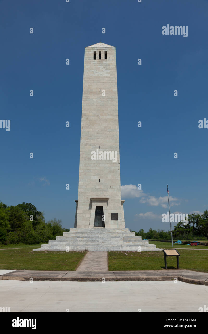 Memorial at Chalmette Battlefield in New Orleans, Louisiana Stock Photo