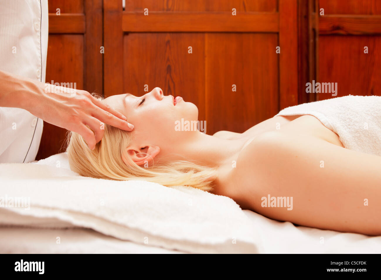 Blonde Wife Massage