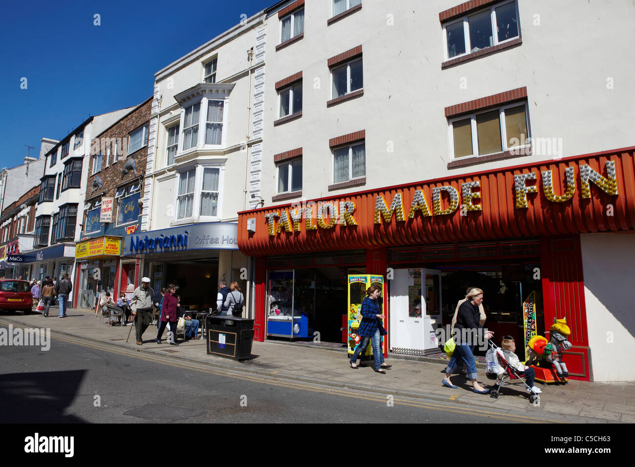 Bridlington town centre Stock Photo Alamy