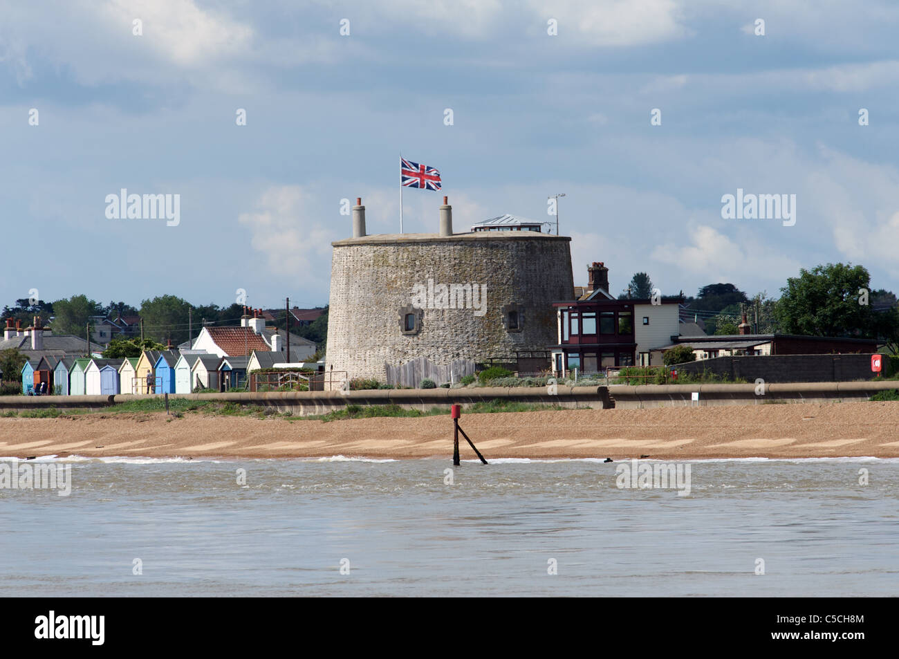 Martello tower, Felixstowe Ferry, Suffolk, UK Stock Photo Alamy