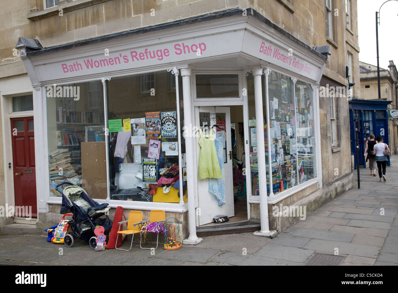 Women's refuge shop, Walcot Street, Bath, England Stock Photo