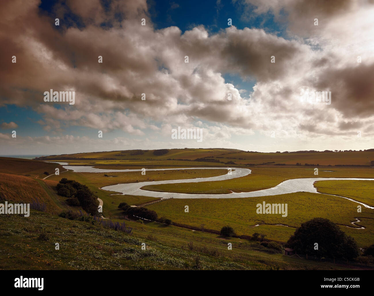 River Cuckmere. Stock Photo