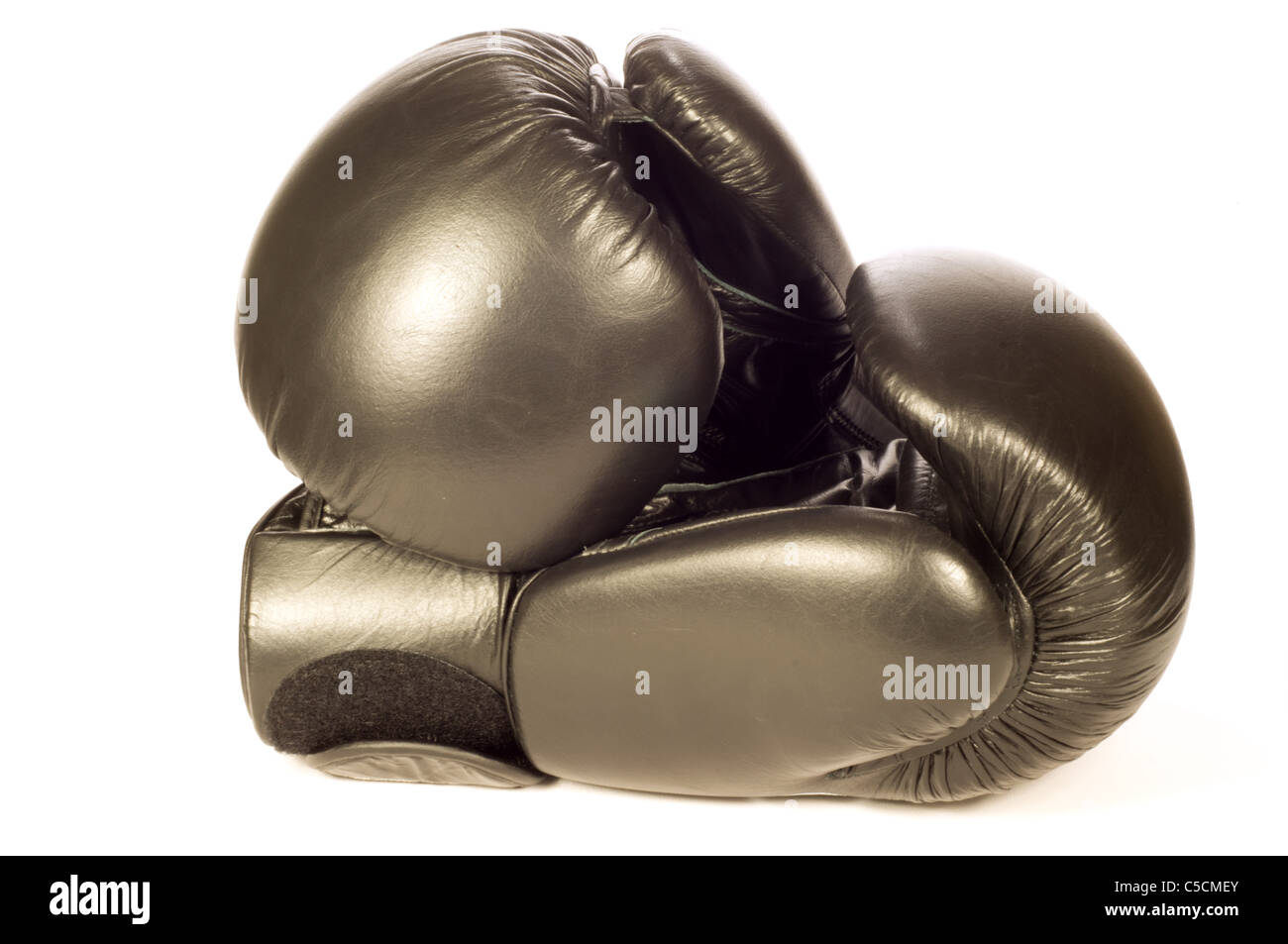 black boxing gloves Stock Photo Alamy