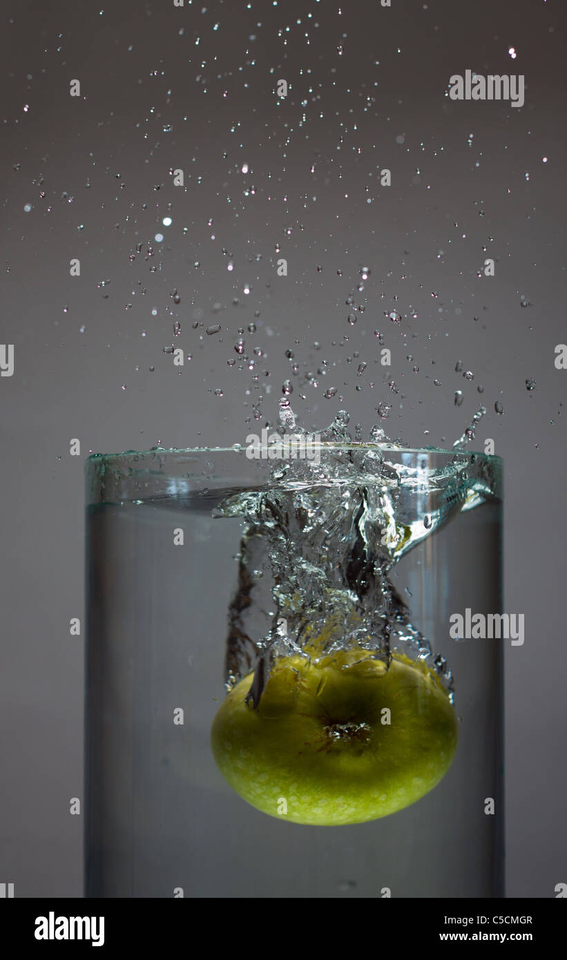 Fruit Splash in Drink Stock Photo Alamy
