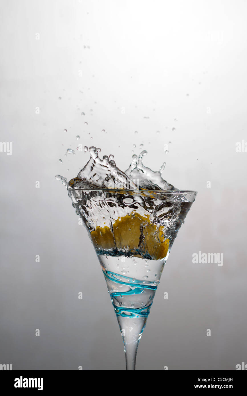 Fruit Splash in Drink Stock Photo Alamy