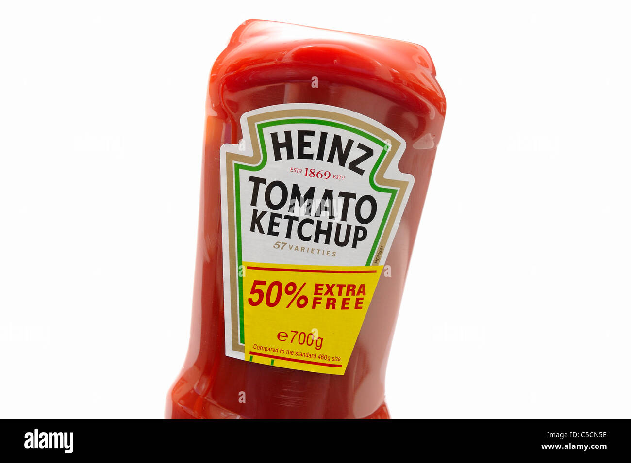 heinz tomato ketchup with 50% extra free england uk Stock Photo