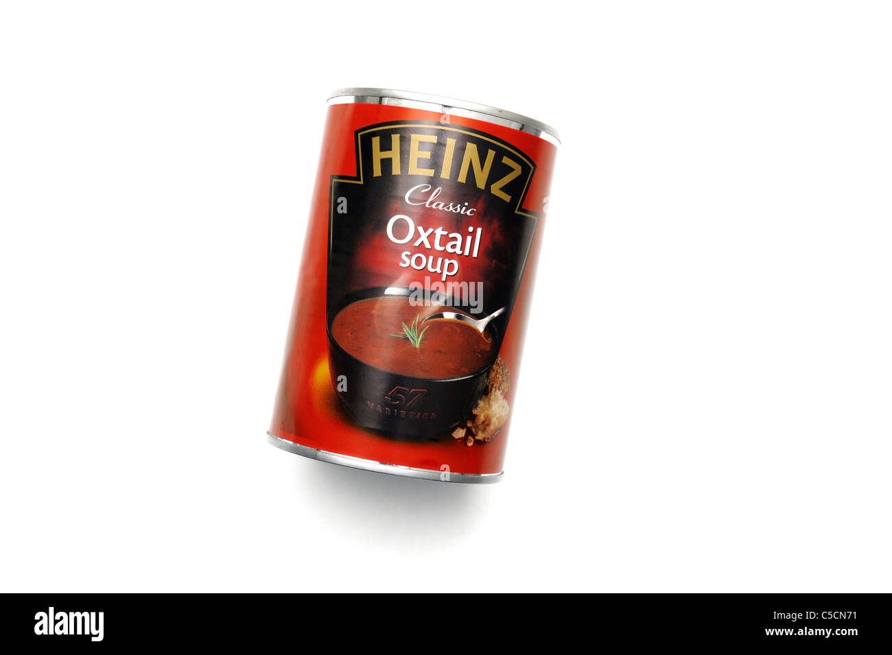 A tin of heinz oxtail soup Stock Photo