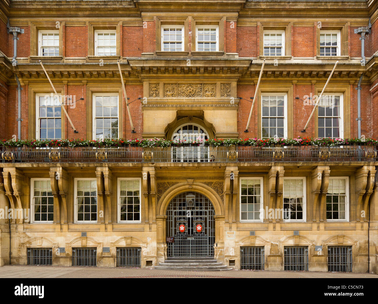 Entrance to Leicester Town Hall from Town Hall Square, Leicester, England, UK Stock Photo Alamy