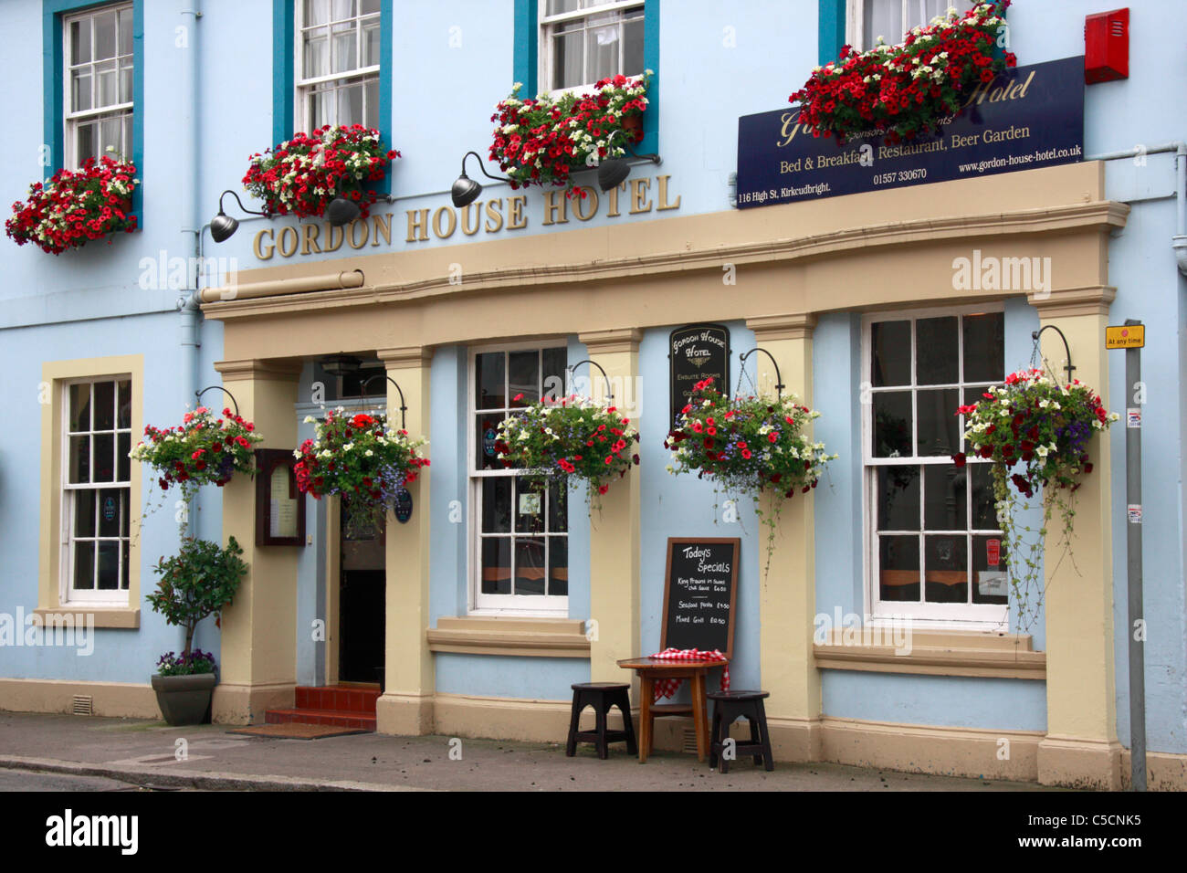 Gordon House Hotel in Kirkcudbright, Dumfries and Galloway, Scotland. Stock Photo