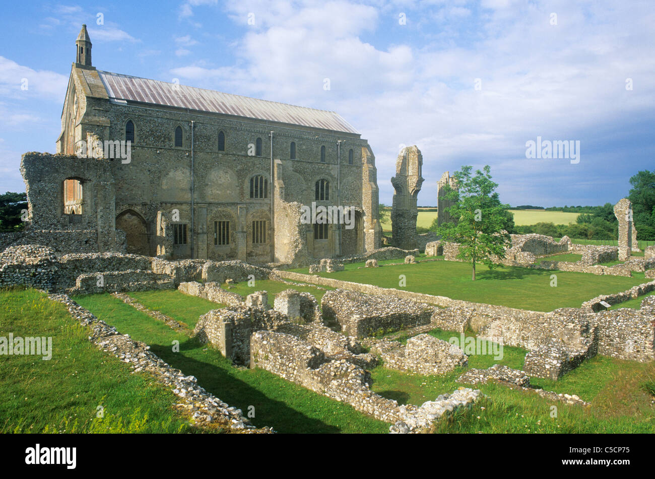 Binham Priory Church And Monastic Remains Norfolk English - 
