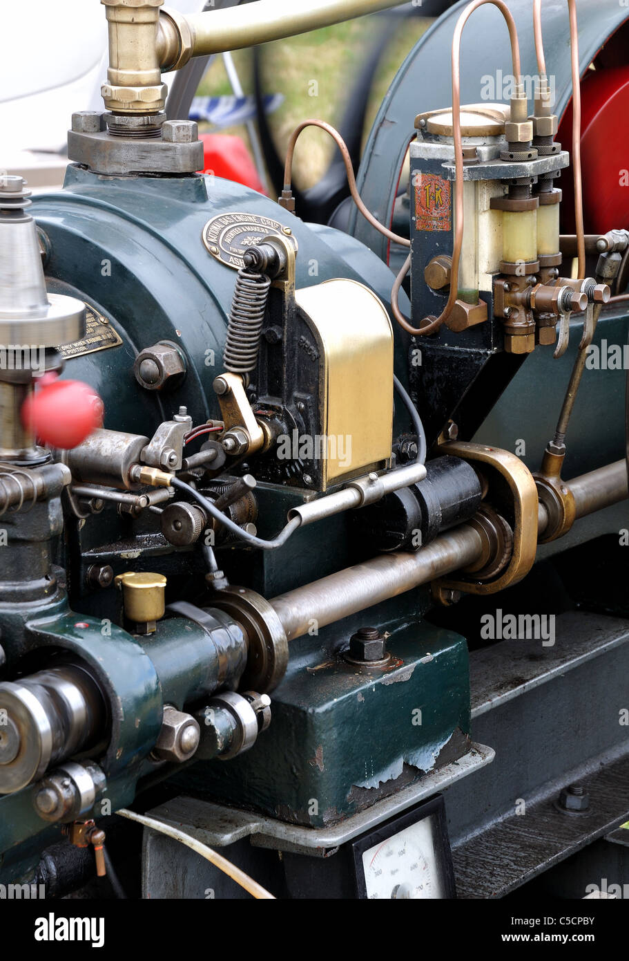 Steam fair rally engine locomotion Stock Photo