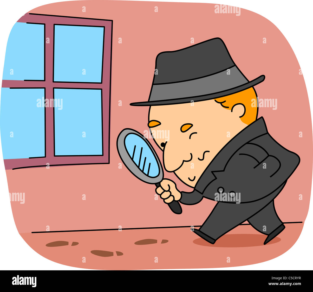 Sleuth detective illustration hires stock photography and images Alamy