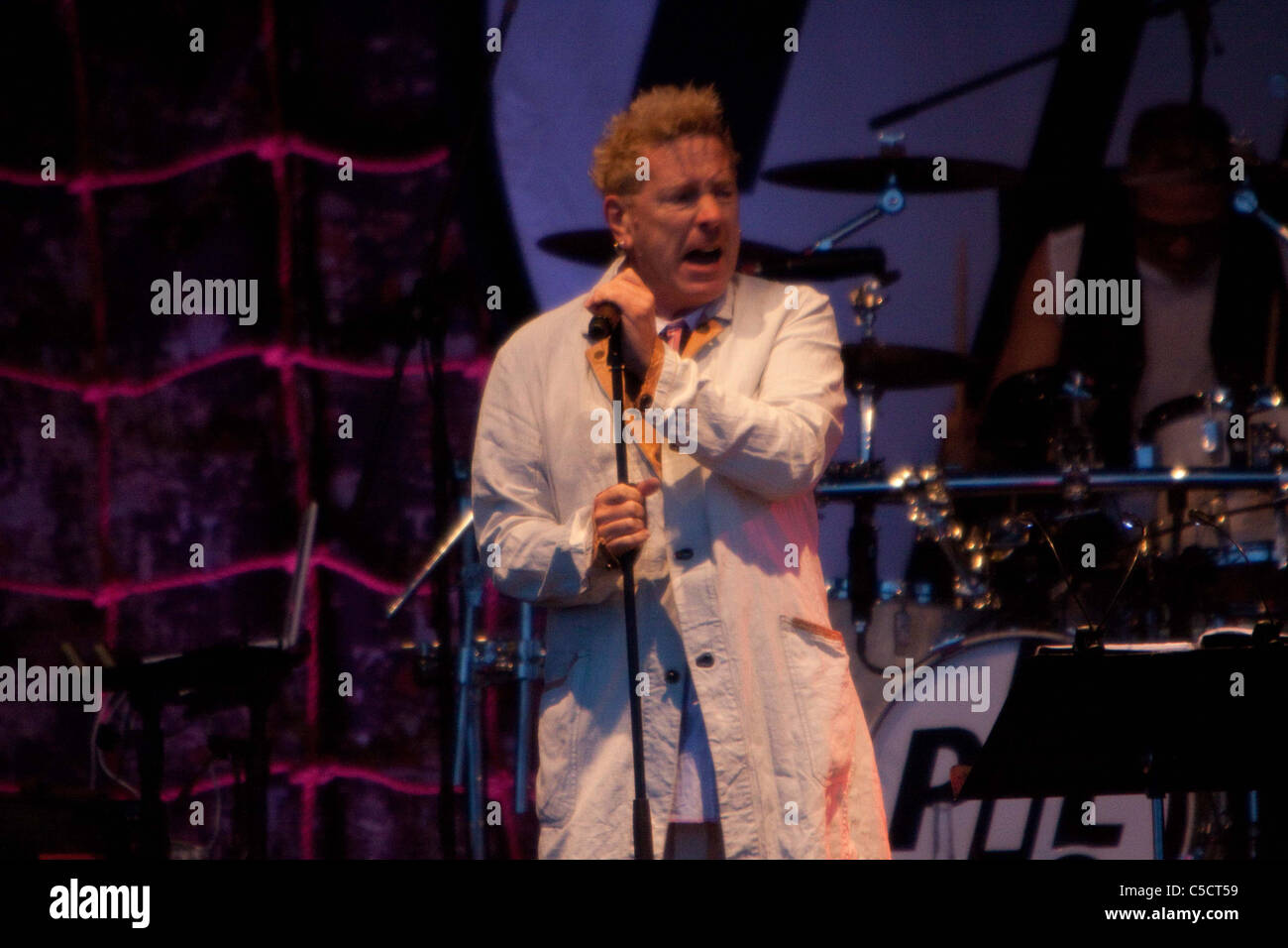 Public Image Limited (PIL) performing at Guilfest 2011 Stock Photo