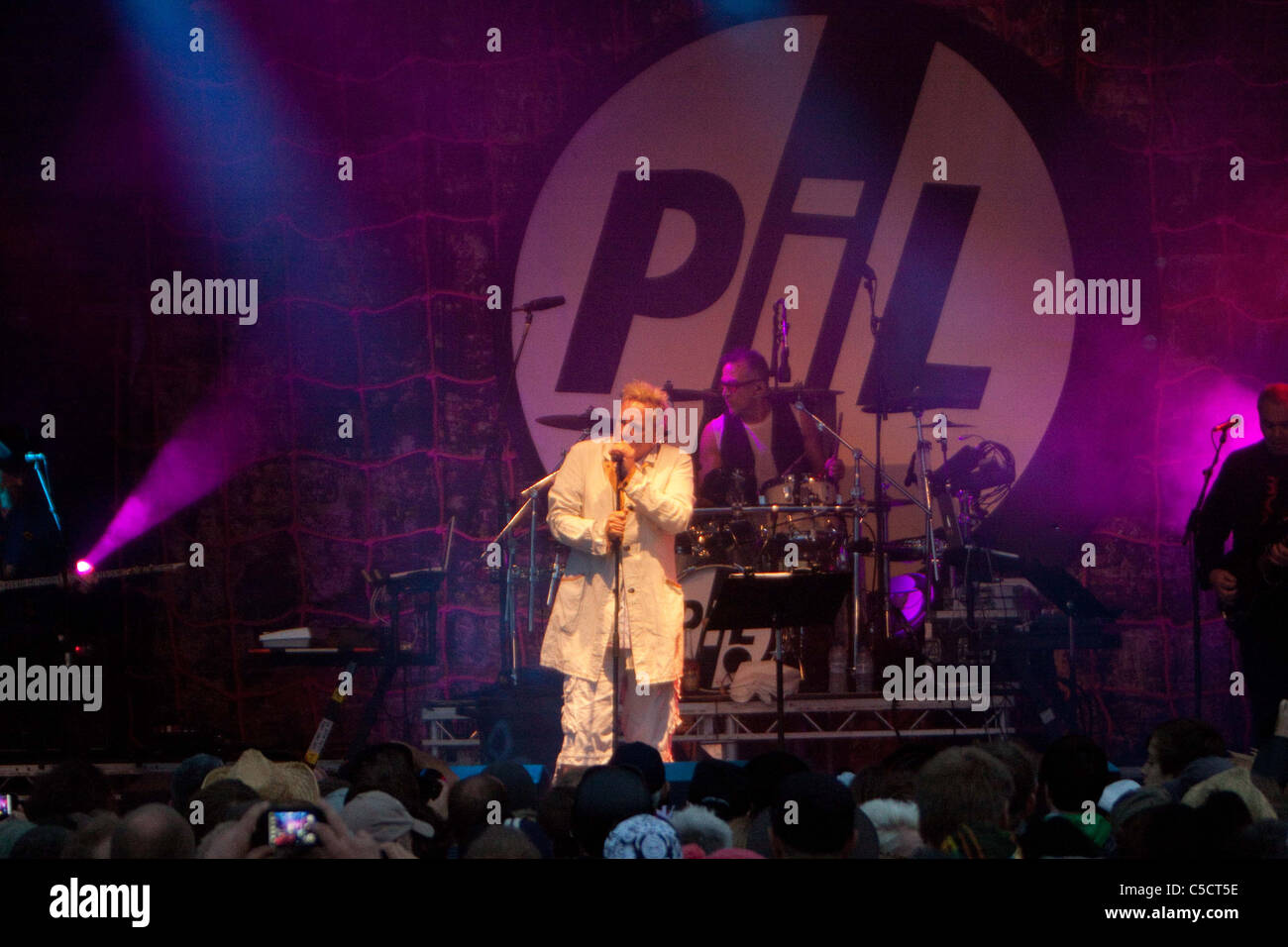 Public Image Limited (PIL) performing at Guilfest 2011 Stock Photo