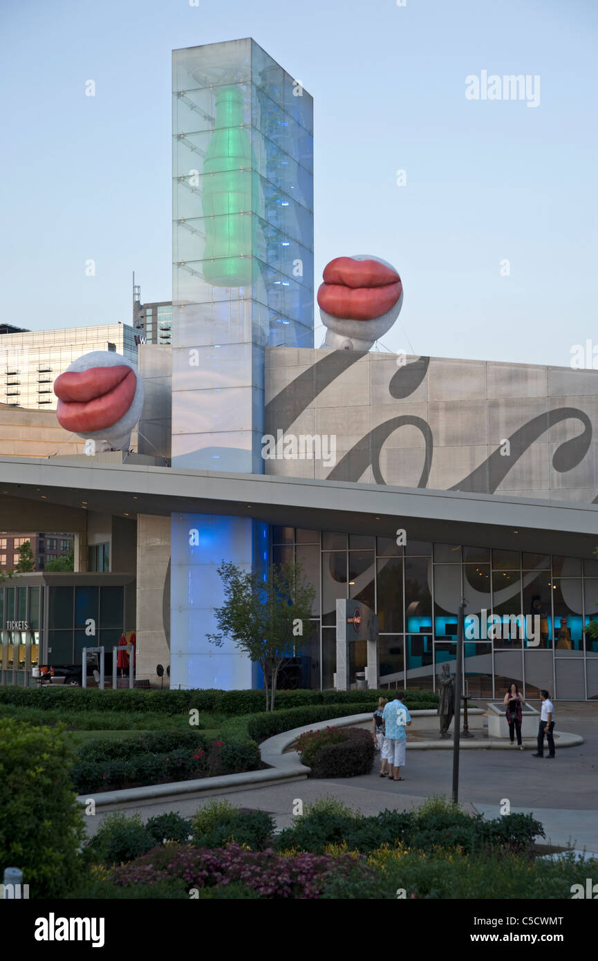 Coca Cola's world headquarters near Centennial Olympic Park in downtown