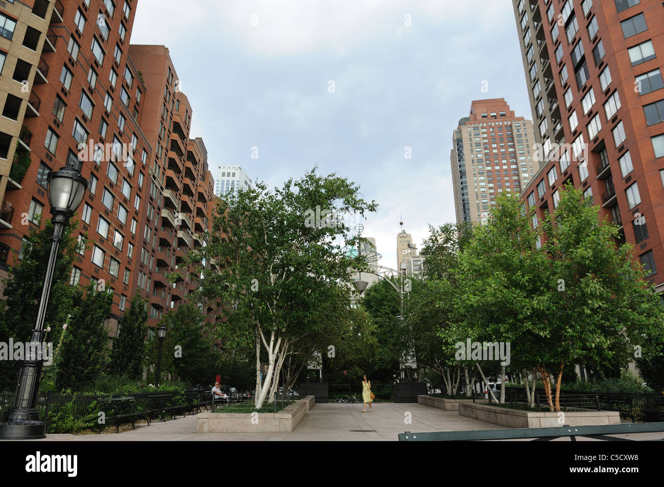 Rector Place in Battery Park City, a neighborhood of Lower Manhattan